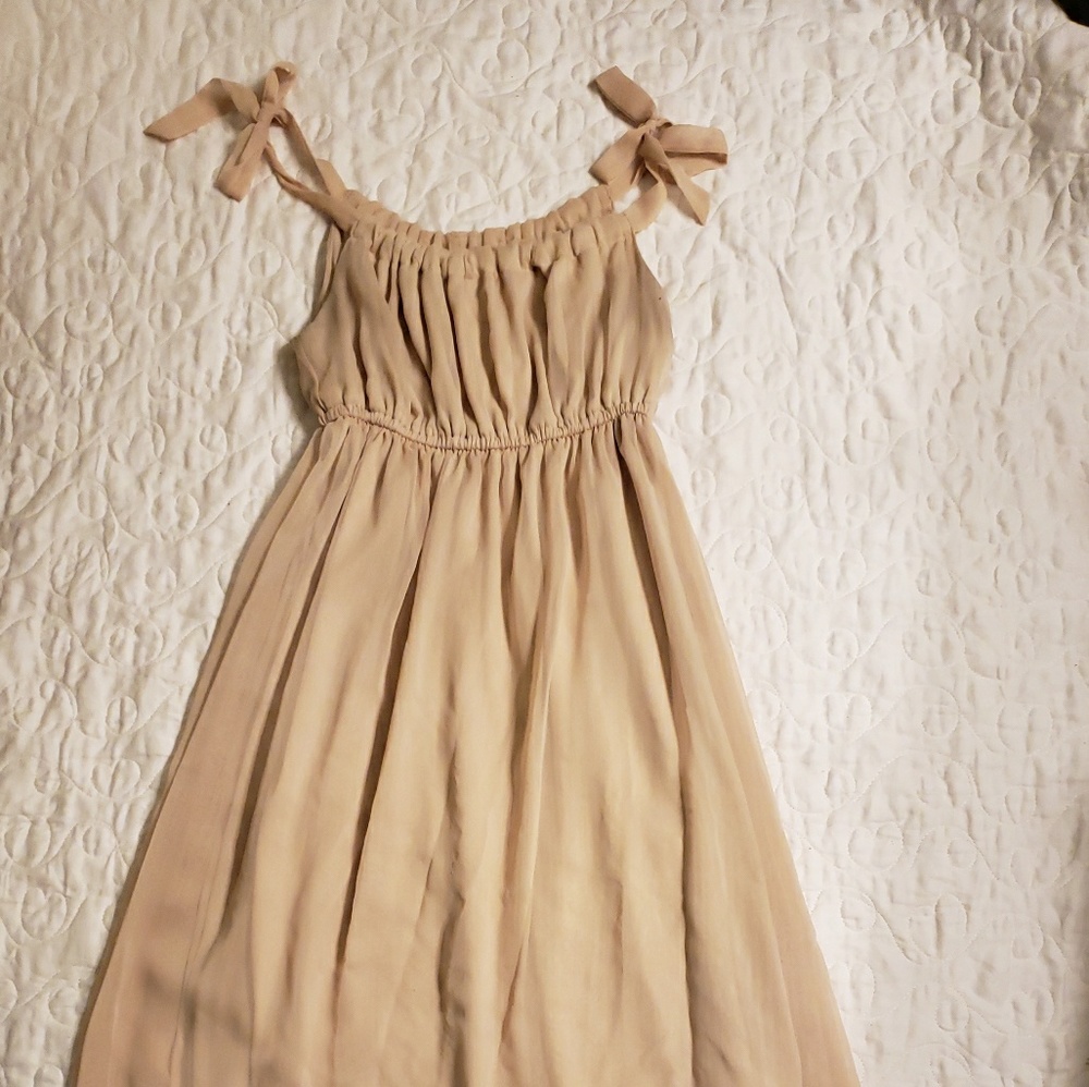 Cream colored maxi dress